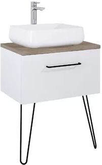 Latitude Run Annica 704mm Free-standing Single Vanity Unit Latitude Run  - Size: 40cm H x 120cm W x 1.8cm D