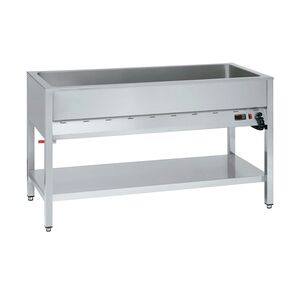 Elektrisches bain-marie für 4 gn 1/1-200, auf unterstellung - 1400x610x850 mm - 3200 W 230/1V - 54020340 Eurast