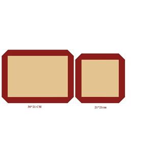 MINKUROW Backmatte – 2 wiederverwendbare Antihaft-Silikonmatten – ofen- und mikrowellenfest, spülmaschinenfest – zertifiziert Bpa-frei und umweltfreundlich –