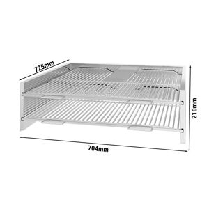 GGM Gastro - Support grilles pour fours a charbon de bois Argent