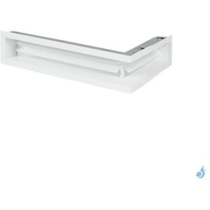 Grille d'angle coffrage a lamelles KEMP Soho Raccourcie Blanc ou Noir 700 x 300 mm