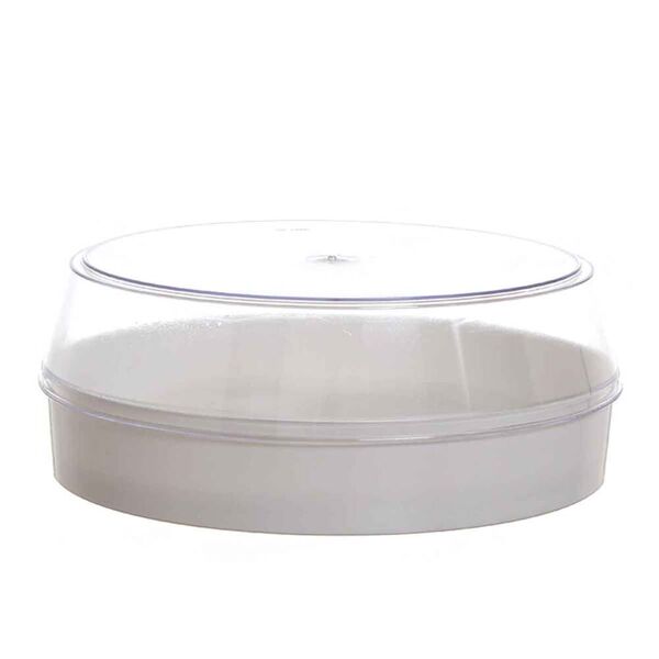 poloplast contenitore torta gelato bianco con coperchio trasparente 12 porzioni