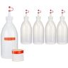 Octopus 5x 500 ml knijpflacons, spuitflacons van LDPE met druppeldop, garnatieflacons, decoratieflacons voor keuken, hobby of laboratorium