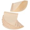 Tbest Filter Papers, 40Pcs Unbleached Natural Cone-Shape Drip Coffee Cup Filter Papers (V01)