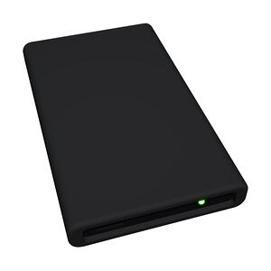 HipDisk SW externes Festplatten-Gehäuse 2,5 Zoll USB 3.0 aus Aluminium mit austauschbarer Silikon-Schutzhülle für SATA HDD/SSD schwarz