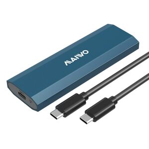 Maiwo K1690 M.2 SATA & NVMe SSD combo til USB3.2 Gen2 10 Gbps eksternt kabinet skrueløst design aluminium