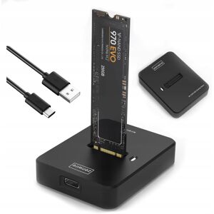 M2 NVME/SATA SSD-adapter M.2 USB-C 10 GB/s kabinet fra Zenwire