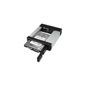 StarTech.com 5.25 to 3.5 Trayless Hard Drive Hot Swap Bay - Removable Hard Drive Bay for 3.5 SATA/SAS Drives - Aluminum (HSB1SATSASBA) - Ramme - 5,25 til 3,5 - for P/N: 25SATSAS35HD