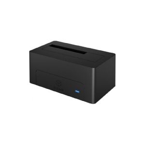 RaidSonic Technology ICY BOX IB-1121-C31 - HDD dockingstation - båse: 1 - 2,5 / 3,5 delt - SATA 6Gb/s - USB 3.1 (Gen 2) - sort anthracit