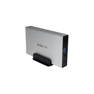 StarTech.com 3.5in Silver Aluminum USB 3.0 External SATA III SSD / HDD Enclosure with UASP - Portable USB 3 3.5 SATA Hard Drive Enclosure (S3510SMU33) - Lagringspakning - 3.5 - SATA 6Gb/s - USB 3.0 - sølv - for P/N: SVA12M2NEUA, SVA12M5NA, USBDUP15, USBDU