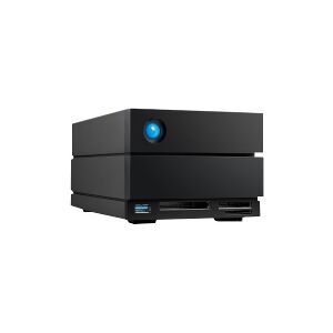 LaCie 2big Dock STLG20000400 - Harddisk-array - 20 TB - 2 bays (SATA-600) - HDD 10 TB x 2 - Thunderbolt 3, USB 3.2 Gen 2 (ekstern) - med 5 års Rescue Data Recovery Service Plan