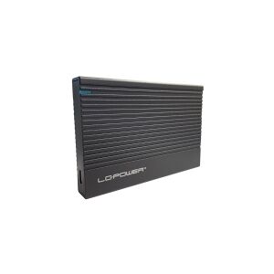 LC Power LC-25U3-C - Lagringspakning - 2.5 - SATA 6Gb/s - USB 3.2 (Gen 2x1) - sort