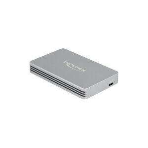 Delock USB4™ 40 Gbps-kabinet til 1 x M.2 NVMe SSD - uden værktøj