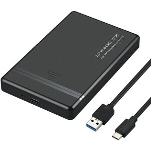 Usb-C 3.1 Eksternt Kabinet (2.5 Sata Hdd) - Sort