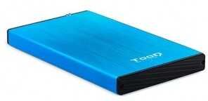 Caja Externa 2.5  Usb3.2 Sata Tooq Aluminio Azul Tqe-2527Bl