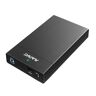 DELTACOIMP External HDD enclosure, USB 3.0, 3,5" HDD, USB-A, black