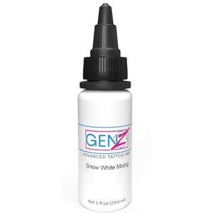 INTENZE Tattoo Farbe weiß 30ml-Snow White Mixing-DasOriginal:Farbecht&absolut steril-Tattoo Tinte vegan-Tattoo Ink für lebendiges permanent Tattoo,Stick&Poke - Tattoofarbe mit perfekter Konsistenz