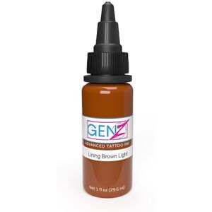 INTENZE Tattoo Colour Red 30ml-Colour LiningSet LiningBrownLight-The Orig.:Colourfast&Completely Sterile TattooInk Vegan TattooInk for Permanent Tattoo,Stick&Poke Tattoo Paint with Perfect Consistency