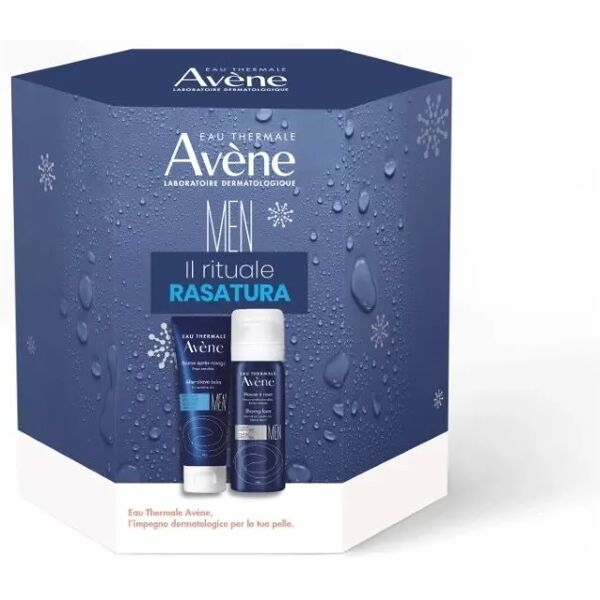 avène men cofanetto balsamo dopo barba 50 ml + schiuma da barba 75 ml