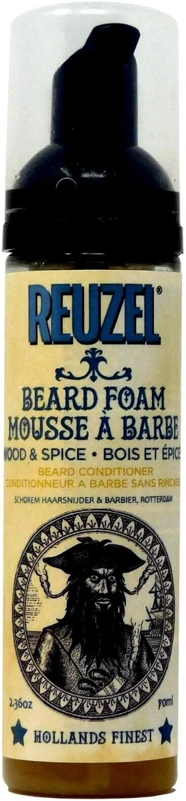 Reuzel Beard Foam Mousse Da Barba Wood And Spice 70 ml