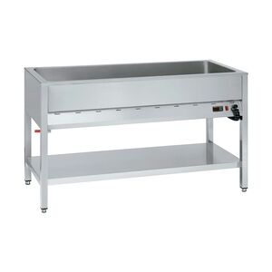 Elektrisches bain-marie für 4 gn 1/1-200, auf unterstellung - 1400x610x850 mm - 3200 W 230/1V - 54020340 Eurast