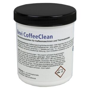 BeviClean GmbH Bevi Coffee Clean Kaffeefettlösetabletten, Kaffeefettlösetabletten für Kaffemaschinen und Thermosbehälter, 1 Dose = 150 Stück à 1,6 g