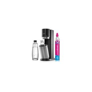 SodaStream E-DUO, Metal, Plast, Sort, Rustfrit stål, Plast, 1 L, 60 L, 155 mm