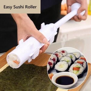 JIUSAIRUI Risform Køkken Sushi Maskine Vegetabilsk Kød Roll Tool DIY Sushi Machine Køkkenværktøj white