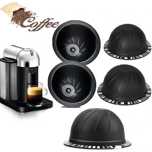 LOST STAR 5 stk Genanvendelige Vertuo Pods genopfyldelige kaffekapsler (brune 150 ml, 5)