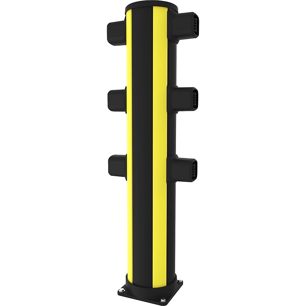Axelent Bolardo para peatones X-Protect, altura 1160 mm, 6 conexiones, opuestas