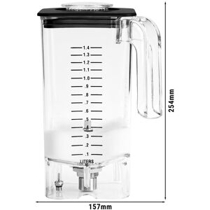 GGM Gastro - HAMILTON BEACH AirWhip - Recipient a mousse en polycarbonate - 1,4 litre - adapte au MHPHBC7