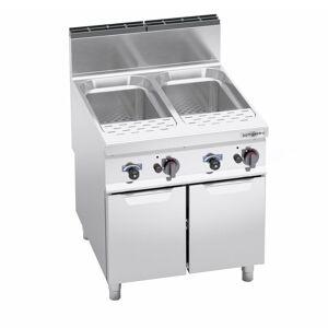 GGM Gastro - Cuiseur de pates a gaz - 80 litres - 24 kW Argent