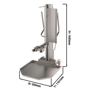 GGM Gastro - Elevateur de kebab pour robot kebab- charge max. : 350 kg Argent