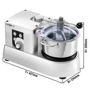 GGM Gastro - Cutter - 3,3 litres - 350 Watt - 220 Volt - 600-2800rpm Argent