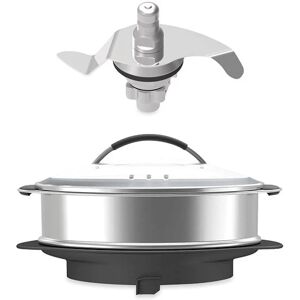 Lot accessoire cuiseur vapeur et pétrin XL pour Cook Expert Magimix [Gris métallisé]