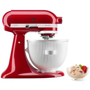 Bol Sorbetière pour Robot Artisan KitchenAid 5KSMICM Blanc Blanc - Publicité