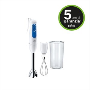 braun frullatore a immersione minipimer mq3005wh cream-bianco/blu