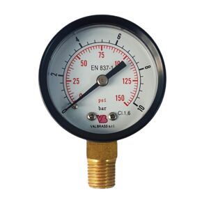 Manometro 1/4" Ø 50 Attacco Radiale (0-10bar/145psi)