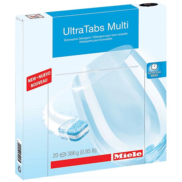 miele detersivo tabs per lavastoviglie, 20 pastiglie  ultratabs 20pz