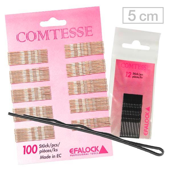 efalock comtesse clip di capelli braun, 500 g marrone