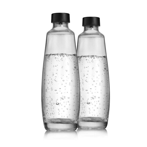 sodastream soda stream conf.2 pz bott 1l vetro x gasatore duo 2270179