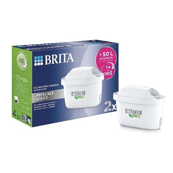 brita maxtraprolimescaleexpertpack2  maxtra pro limescale expert ricambio filtro per acqua 2 pz