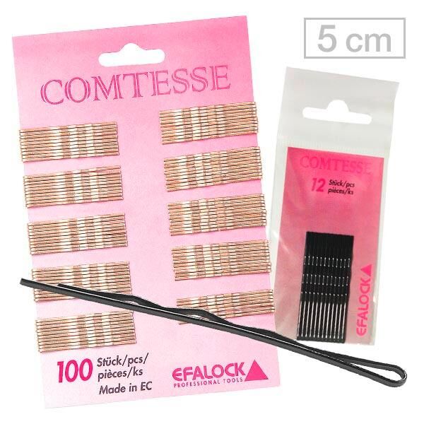 Efalock Comtesse clip di capelli Braun, 500 g Marrone