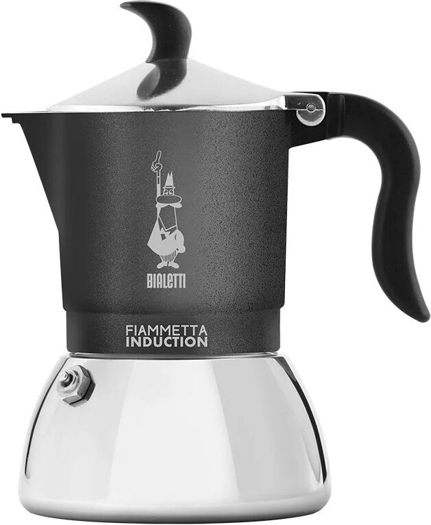 Bialetti Fiammetta Induction Moka 0,13 L Nero, Argento