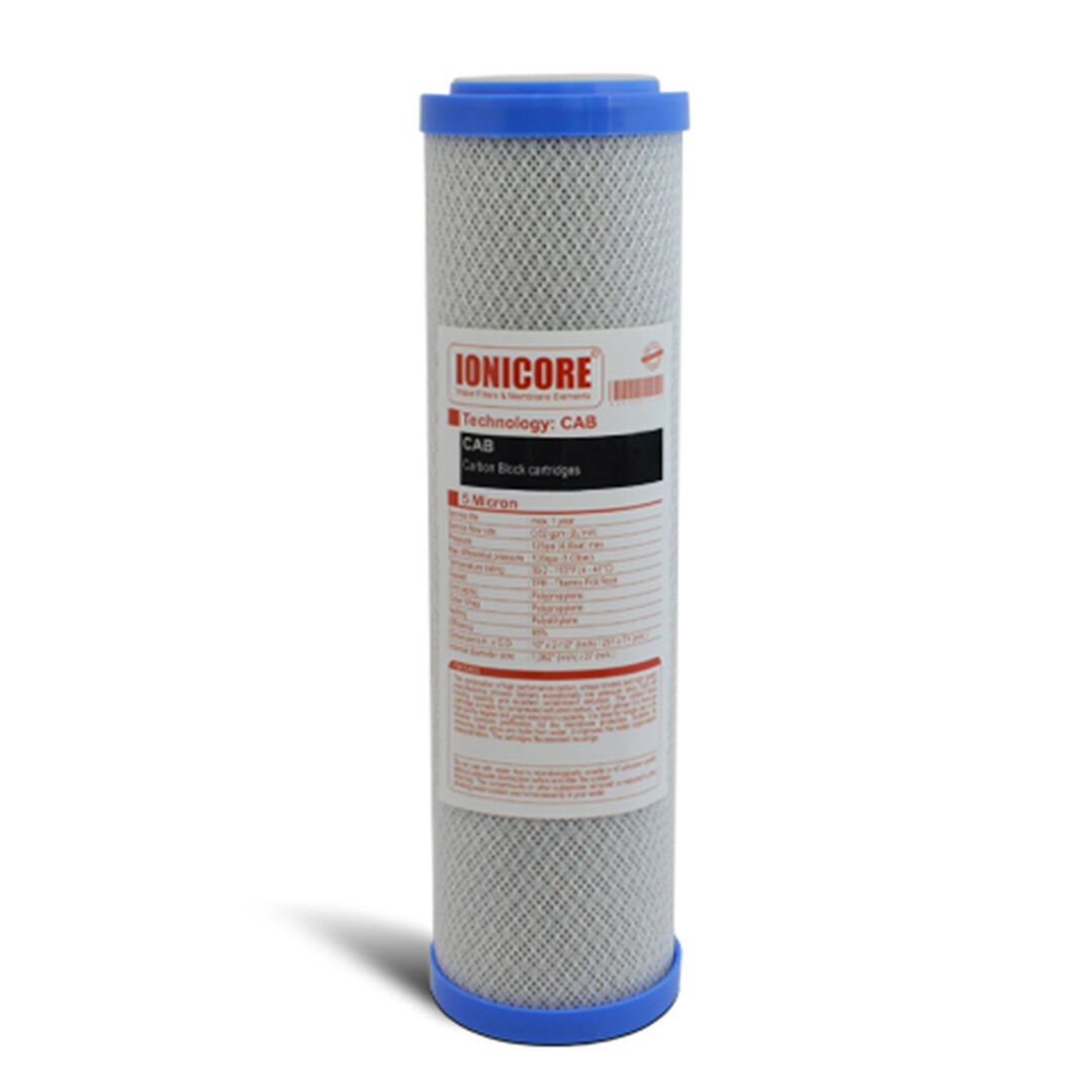 Ionicore Cartuccia Filtro Carbon Block 2,5"X10" - 5 Micron (Or)