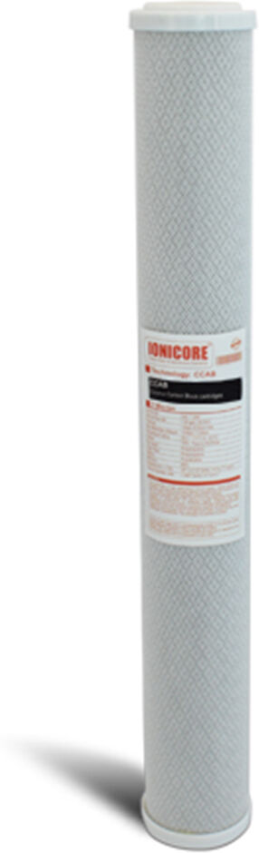 Ionicore Cartuccia Filtro Carbon Block Al Cocco 2,5"X20" - 5 Micron (Or)