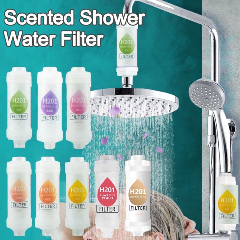 Simple Home Shower Head Bathing Fragrance Filter Inlet Water Residual Chlorine Removal VC Household Beauty Water Filter Shower Head