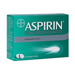 Bayer Aspirin 500mg Überzogene Tabletten 20 Stück