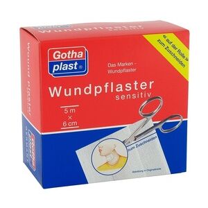 Gothaplast Verbandpflasterfabrik GmbH GOTHAPLAST Wundpfl.sensitiv 6 cmx5 m 1 Stück