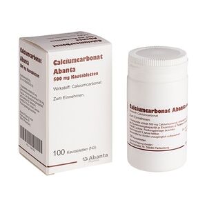 Abanta Pharma GmbH Calciumcarbonat Abanta 500mg Kautabletten 100 Stück
